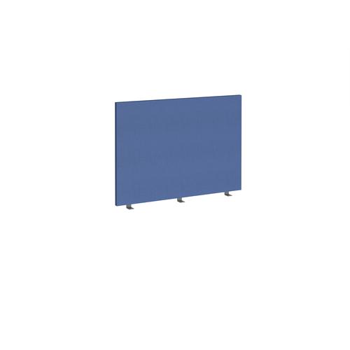 Straight high desktop fabric screen 1000mm x 700mm - adriatic blue