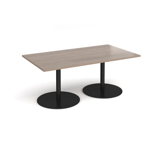 Eternal rectangular boardroom table 1800mm x 1000mm - black base, Barcelona walnut top Eternal rectangular boardroom table 1800mm x 1000mm - black base, Barcelona walnut top