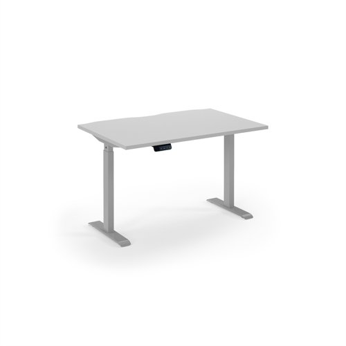 Elev8 Eco 1200W Desk Elev8 Eco Straight Sit-Stand Desk 1200Mm X 800Mm - Silver Frame, White Top Elev8 Eco 1200W Desk Elev8 Eco Straight Sit-Stand Desk 1200Mm X 800Mm - Silver Frame, White Top