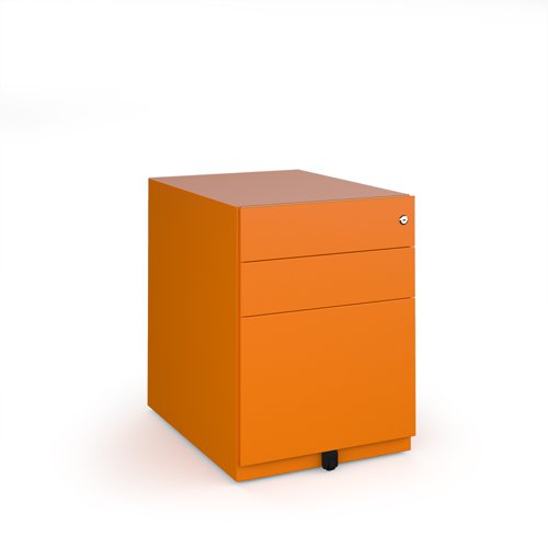 Bisley wide steel pedestal 420mm wide - orange