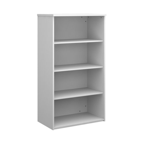 Universal+bookcase+1440mm+high+with+3+shelves+-+white