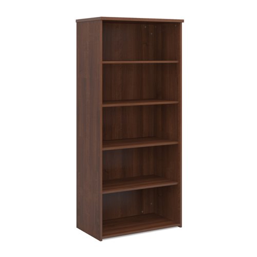 Universal+bookcase+1790mm+high+with+4+shelves+-+walnut
