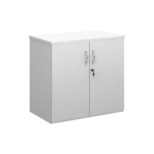 Universal+double+door+cupboard+740mm+high+with+1+shelf+-+white