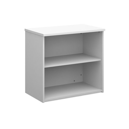 Universal+bookcase+740mm+high+with+1+shelf+-+white