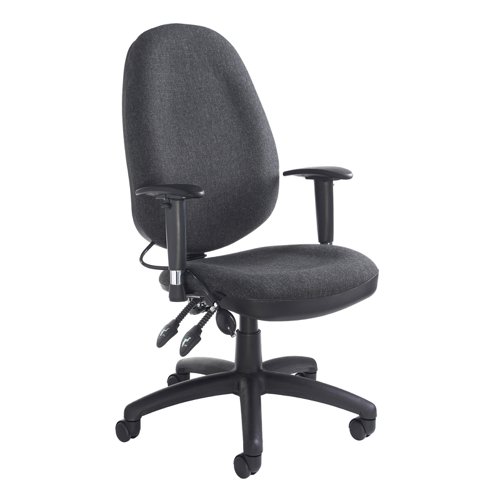 Sofia+adjustable+lumbar+operators+chair+-+charcoal
