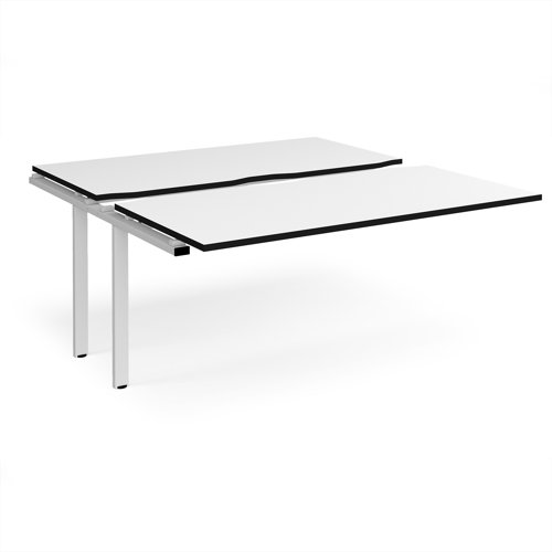 Adapt sliding top add on unit single 1600mm x 1600mm - white frame, white top, black edge Adapt sliding top add on unit single 1600mm x 1600mm - white frame, white top, black edge