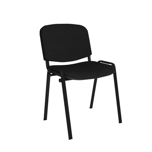 Taurus+meeting+room+stackable+chair+with+black+frame+and+no+arms+-+black