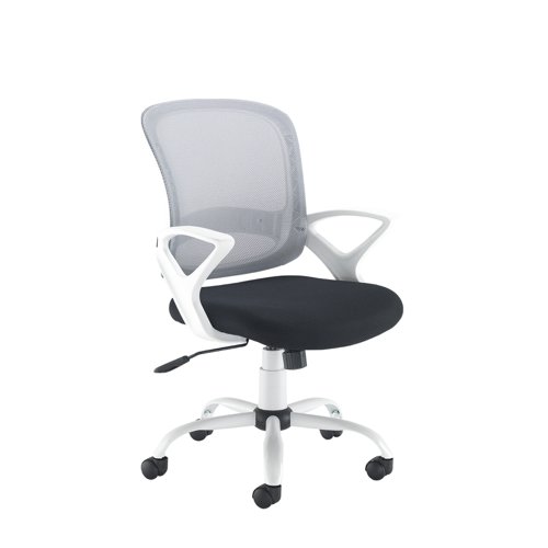 Tyler mesh back operator chair with white frame