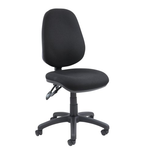 Vantage 100 2 lever PCB operators chair with no arms - black