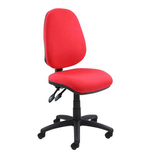 Vantage+100+2+lever+PCB+operators+chair+with+no+arms+-+red
