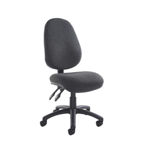 Vantage+100+High+Back+Operator+Chair+No+Arms+Charcoal+V100-00-C