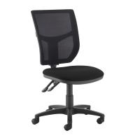 Altino mesh back PCB operator chair with no arms - black
