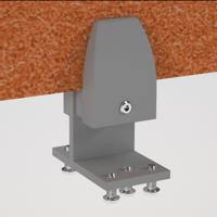 PET DOUBLE DESK SCREEN CLAMP BRACKET