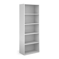 CONTRACT HIGH BOOKCASE 2030MM WHT