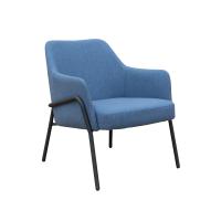CORBY LOUNGE CHAIR BLK/LIGHT BLUE