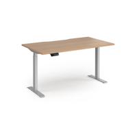 ELEV8 CONTRACT DESK 1400X800 SLV/BCH