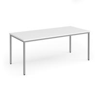 RECTANGULAR FLEXI TABLE 1800X800 SLV/WHT