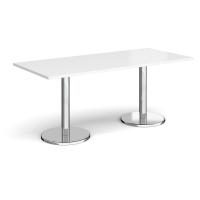 PISA RECT DINING TABLE 1800X800 WHT