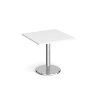 PISA SQUARE DINING TABLE 800MM WHT