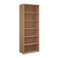 Universal bookcase 2140mm high with 5 shelves - beech
