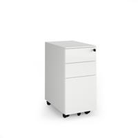 STEEL 3 DRAWER NARROW MOBILE PEDESTAL