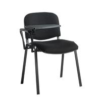 TAURUS STACKING ARM CHAIR +TAB BLK/BLK