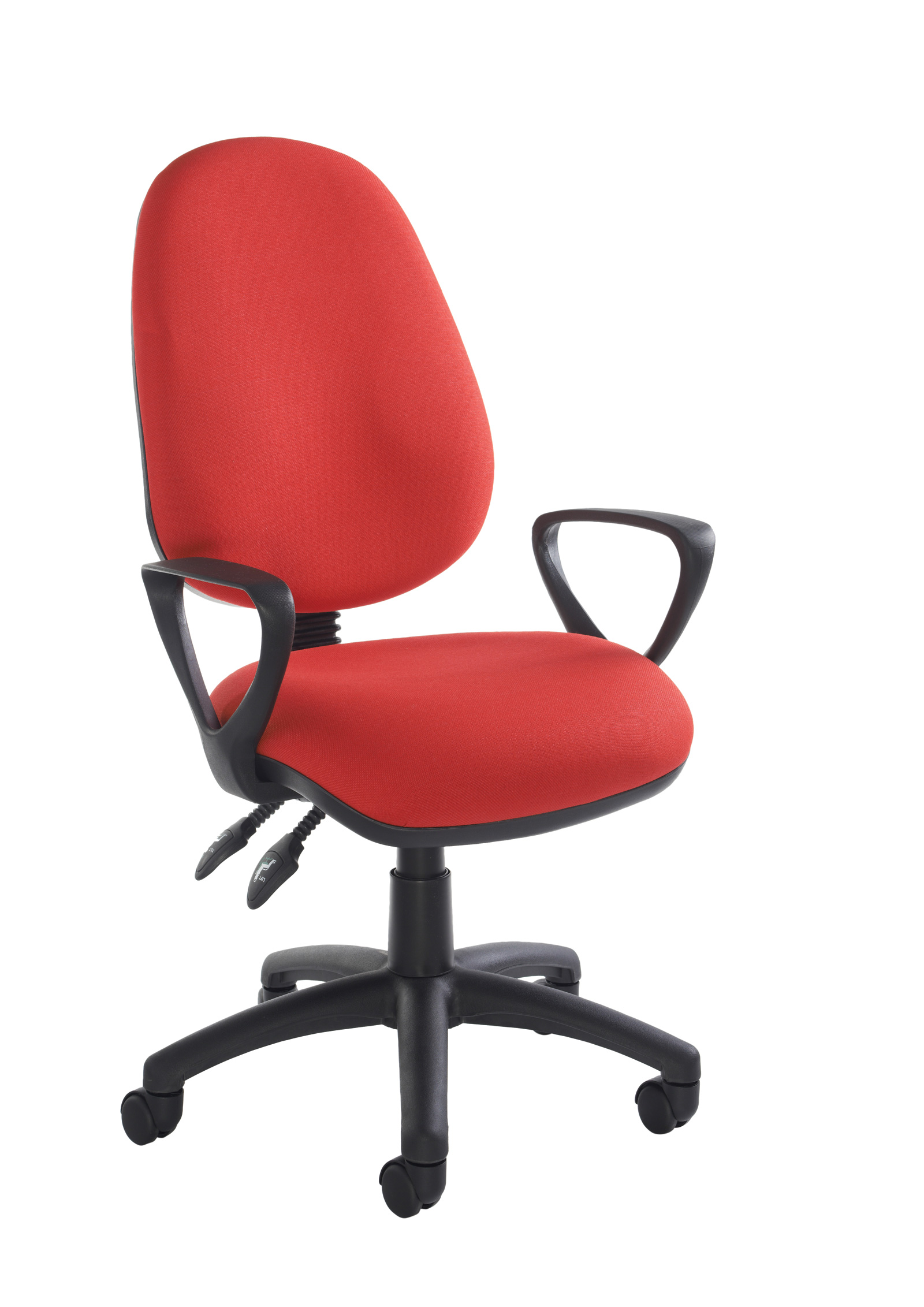 Vantage Fabric 2 Lever Operator Chair Gas Height Adjustment Fixed