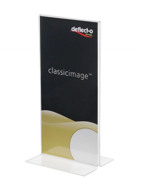 Deflecto+1%2F3+A4+Portrait+Stand+Up+Sign+Holder+-+45101