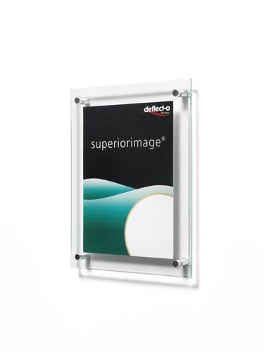 Sign+or+Menu+Display+Holder+Wall+Mounted+Bevelled+Edge+Acrylic+216x279mm