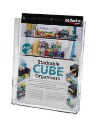 CONNECTABLE LITERATURE HOLDER A4 CLEAR