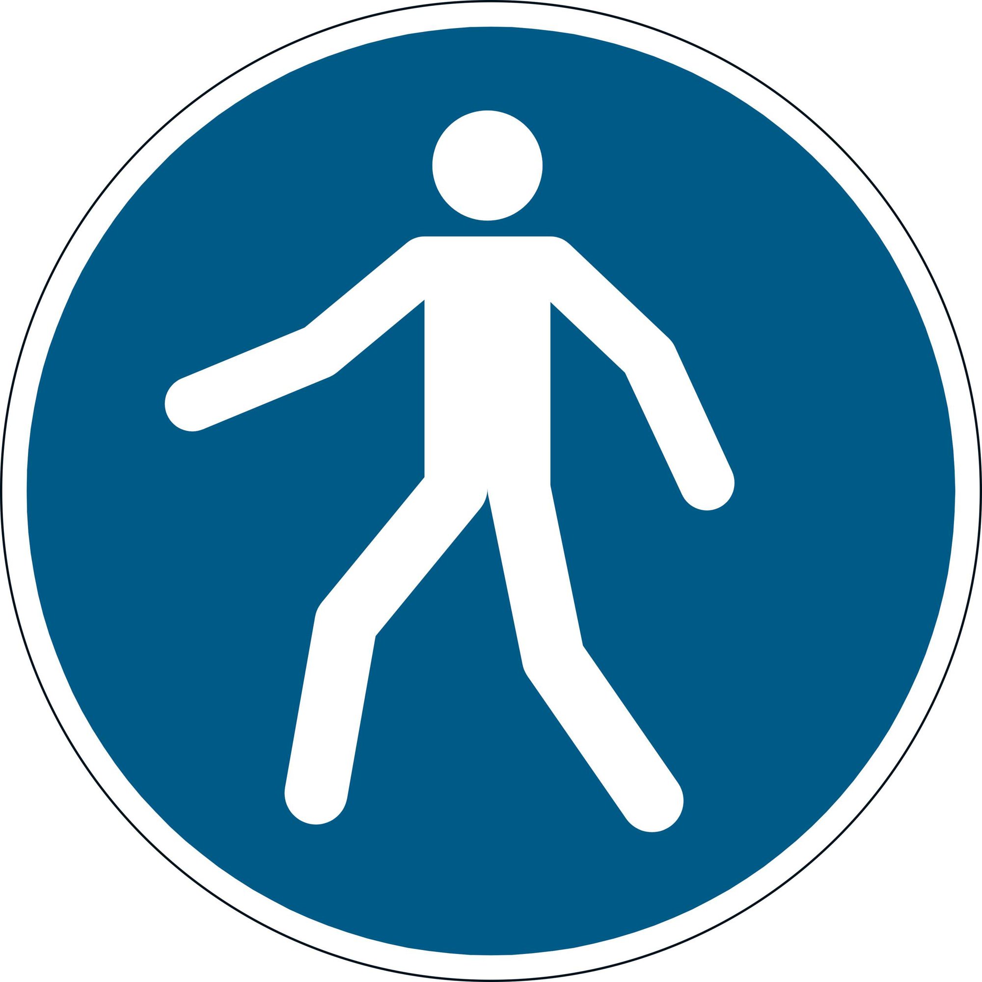 DURABLE FLOOR âUSE WALKWAYâ SIGN