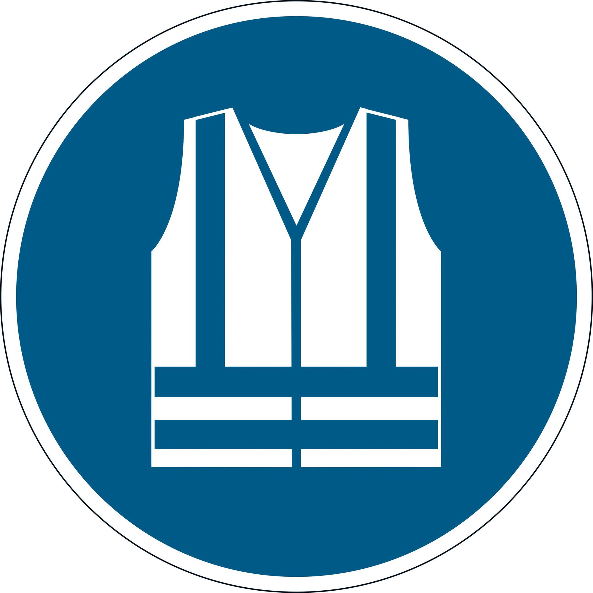 DURABLE FLOOR âUSE SAFETY VESTâ SIGN