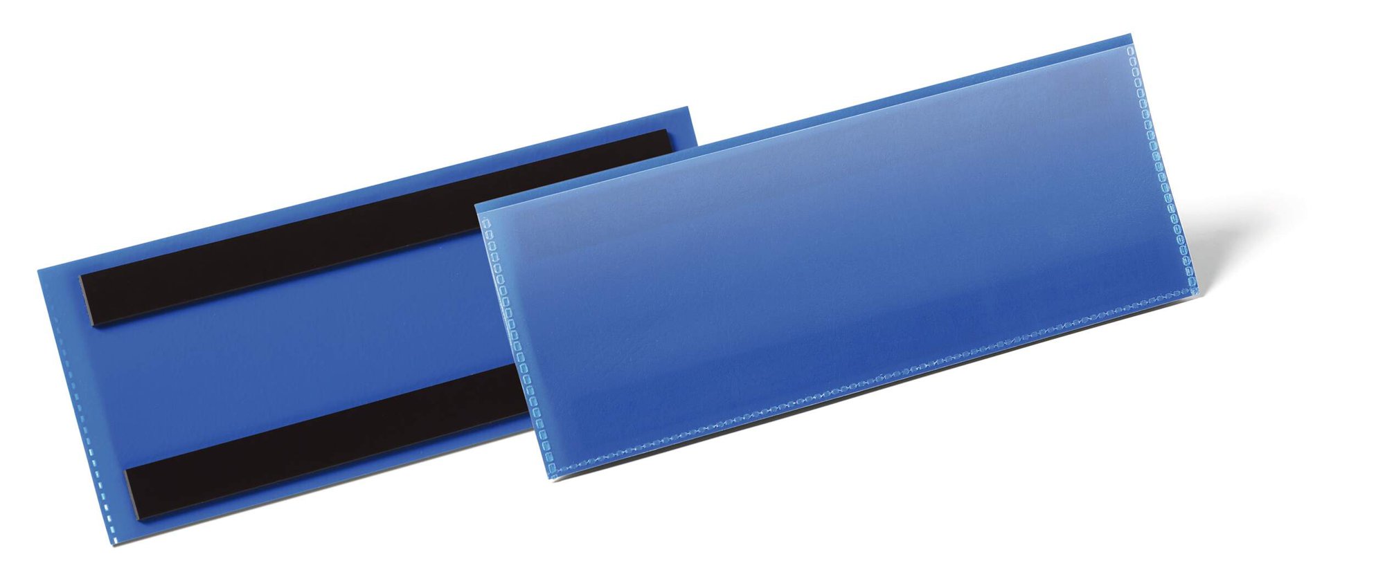 DURABLE MAGNETIC POCKET 210X74MM BLUE (5