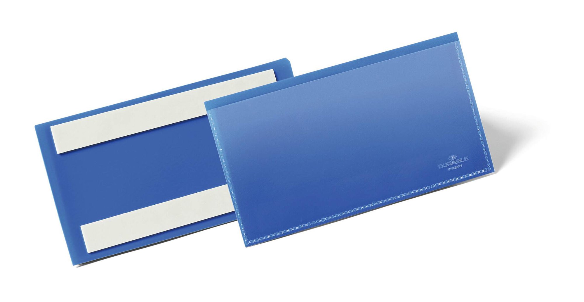 DURABLE ADHESIVE POCKET 150X67MM BLUE (5