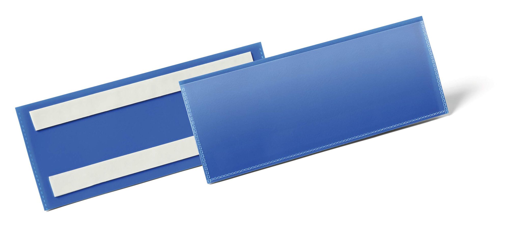 DURABLE ADHESIVE POCKET 210X74MM BLUE (5