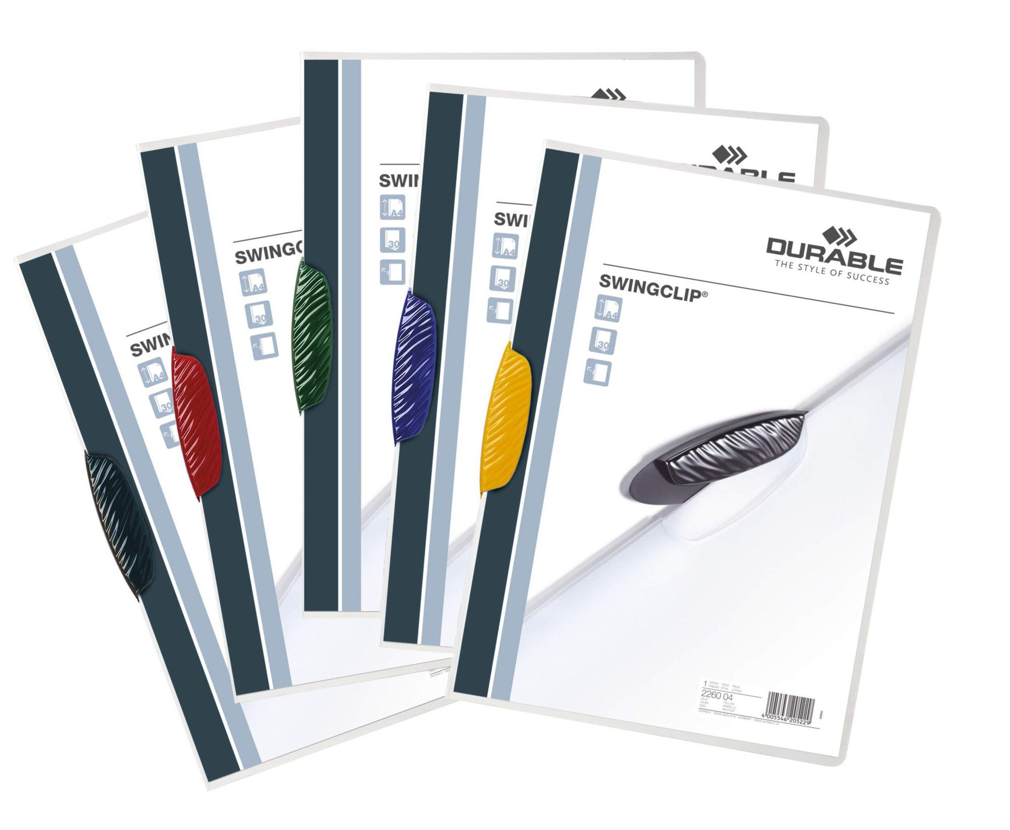 DURABLE SWINGCLIP A4 FOLDER ASSORTED (25