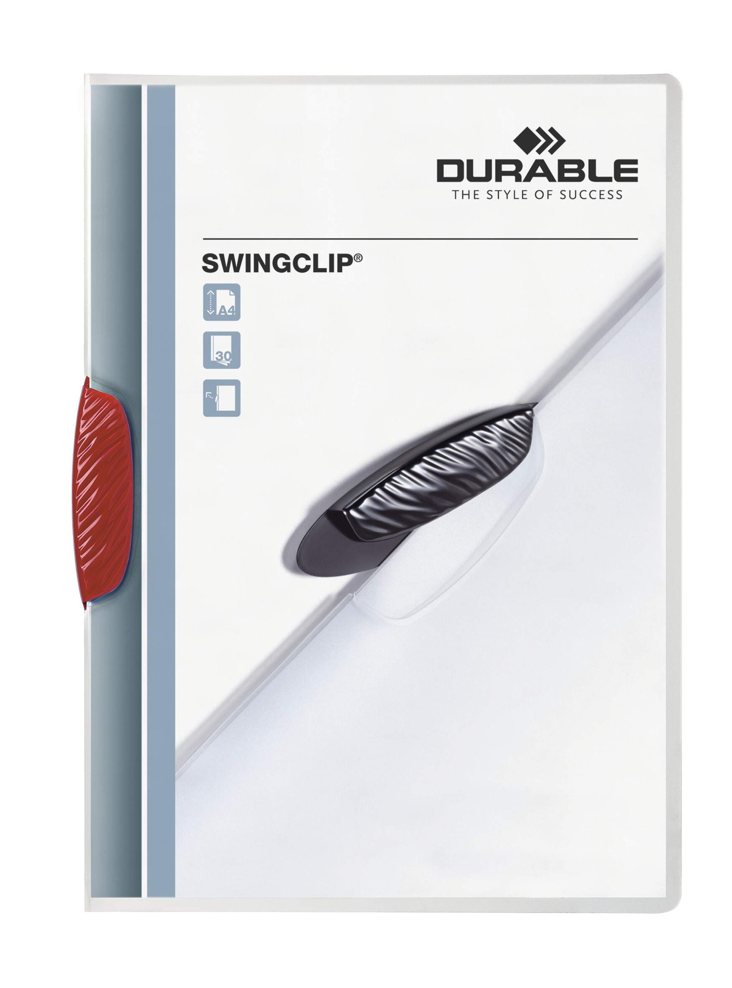DURABLE SWINGCLIP A4 FOLDER RED (25)