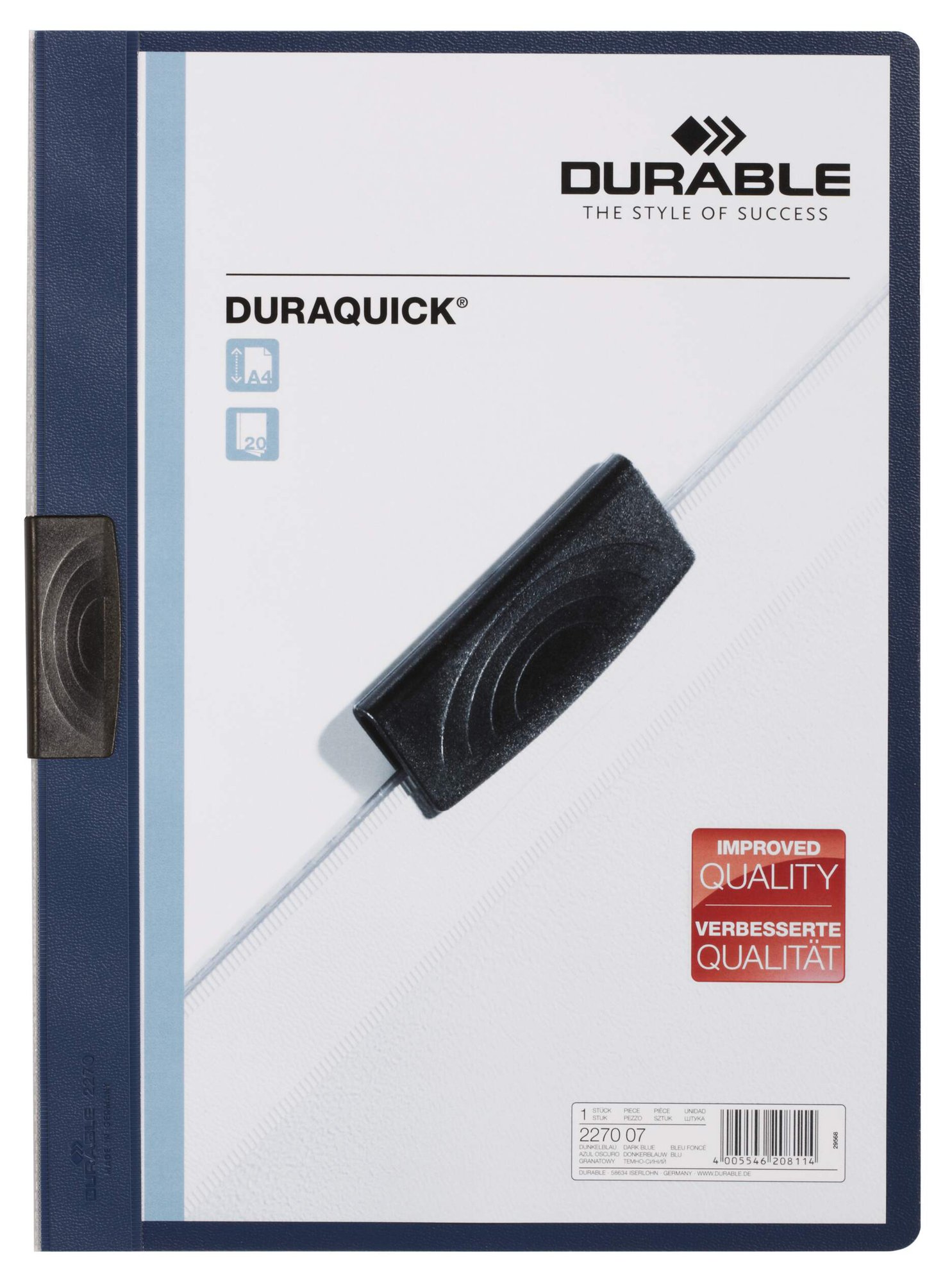 DURABLE DURAQUICK A4 FOLDER DARK BLUE (2