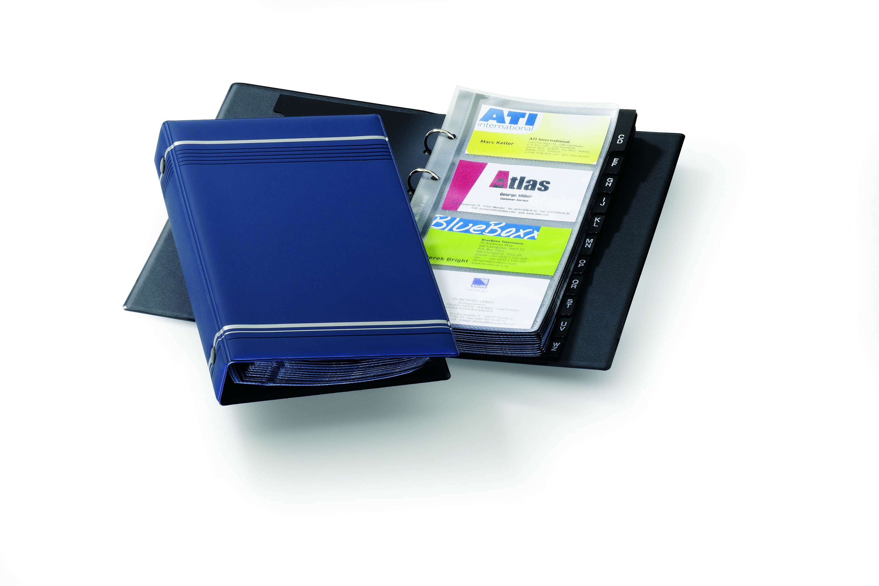 Durable Visifix 200 Business Card Album Blue