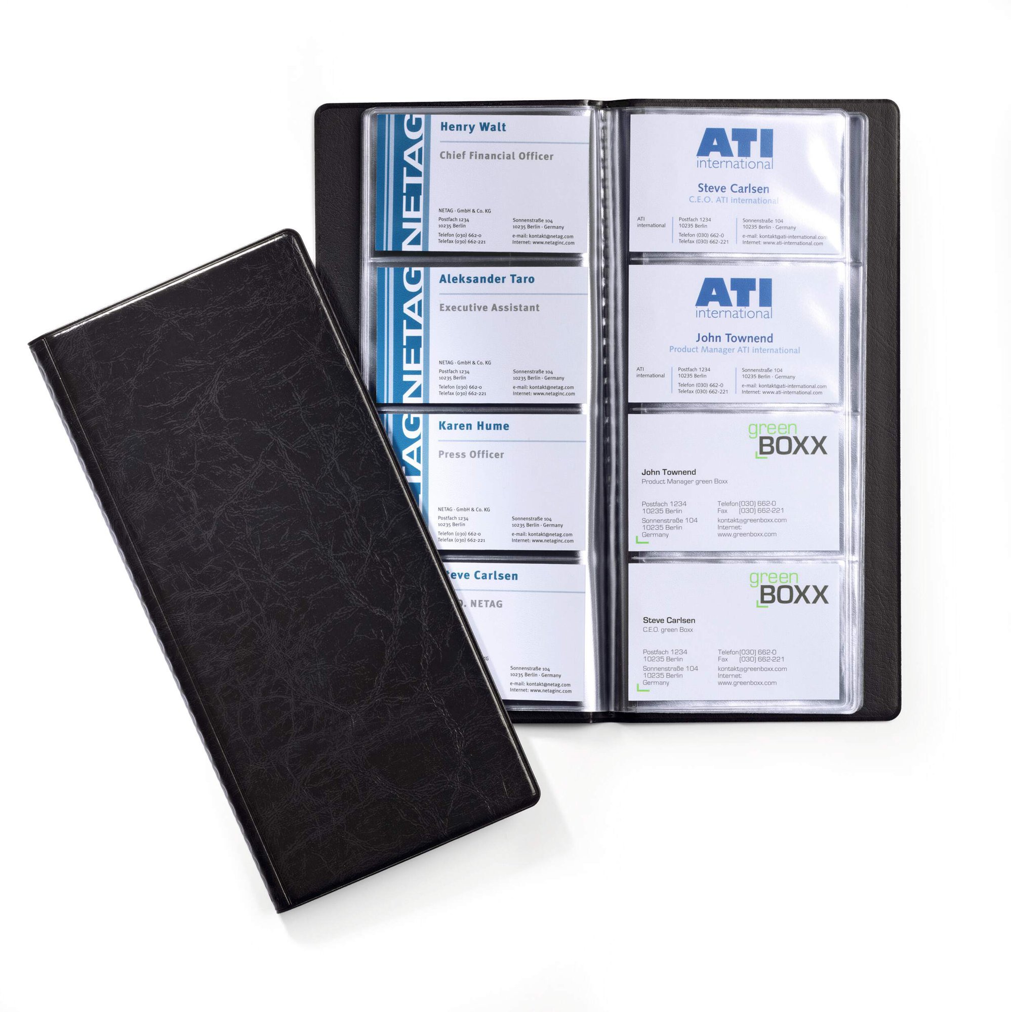 DURABLE VISIFIX 192 BUSINESS CARD ALBUM