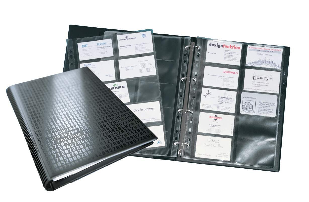 DURABLE VISIFIX 400 BUSINESS CARD ALBUM
