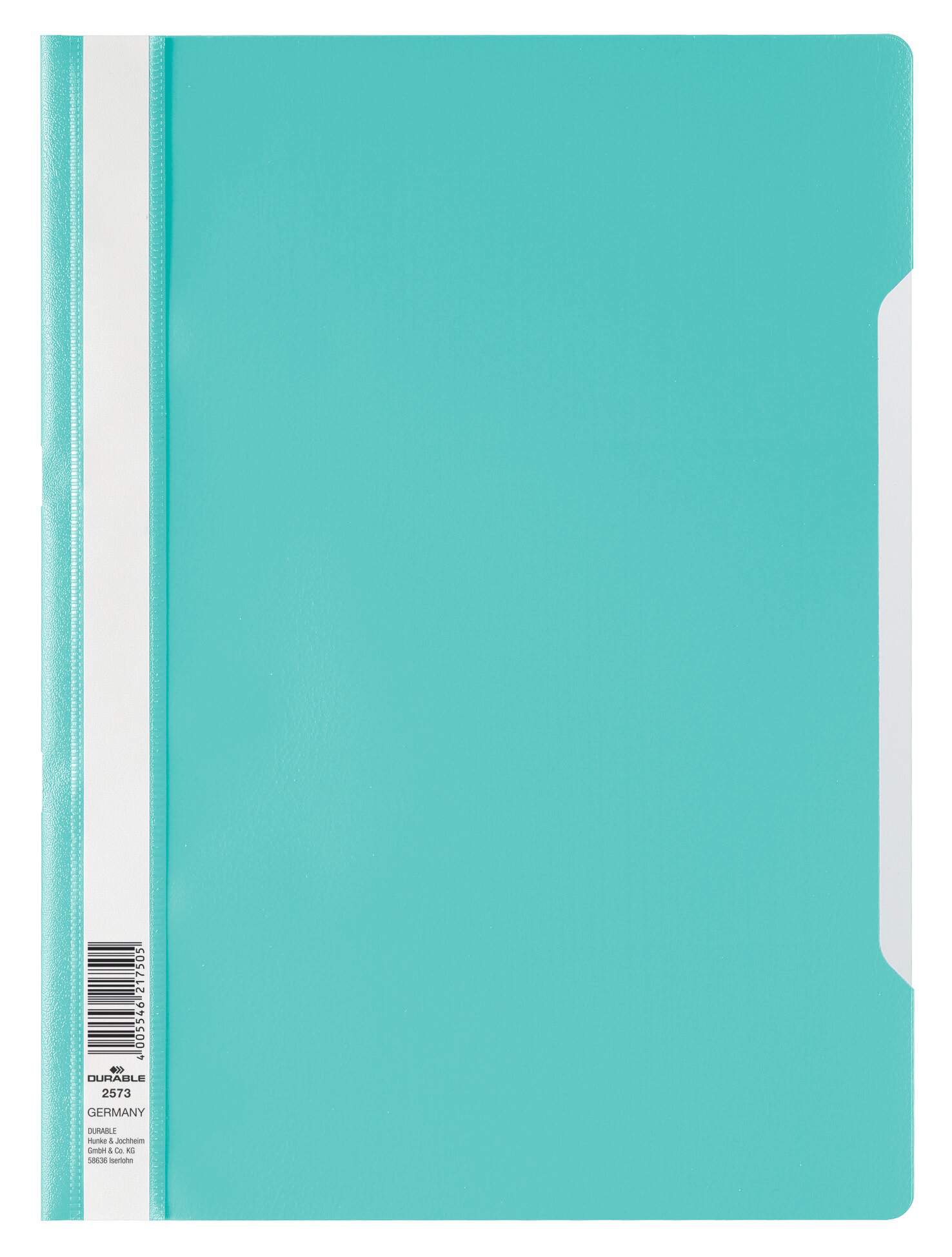 DURABLE CLEAR VIEW A4 FOLDER TURQUOISE
