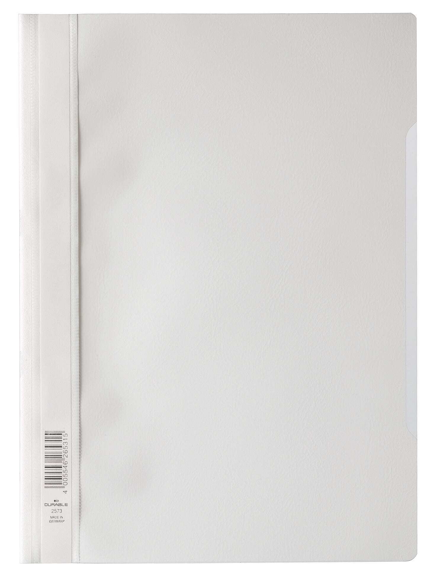 DURABLE CLEAR VIEW A4 FOLDER WHITE (50)