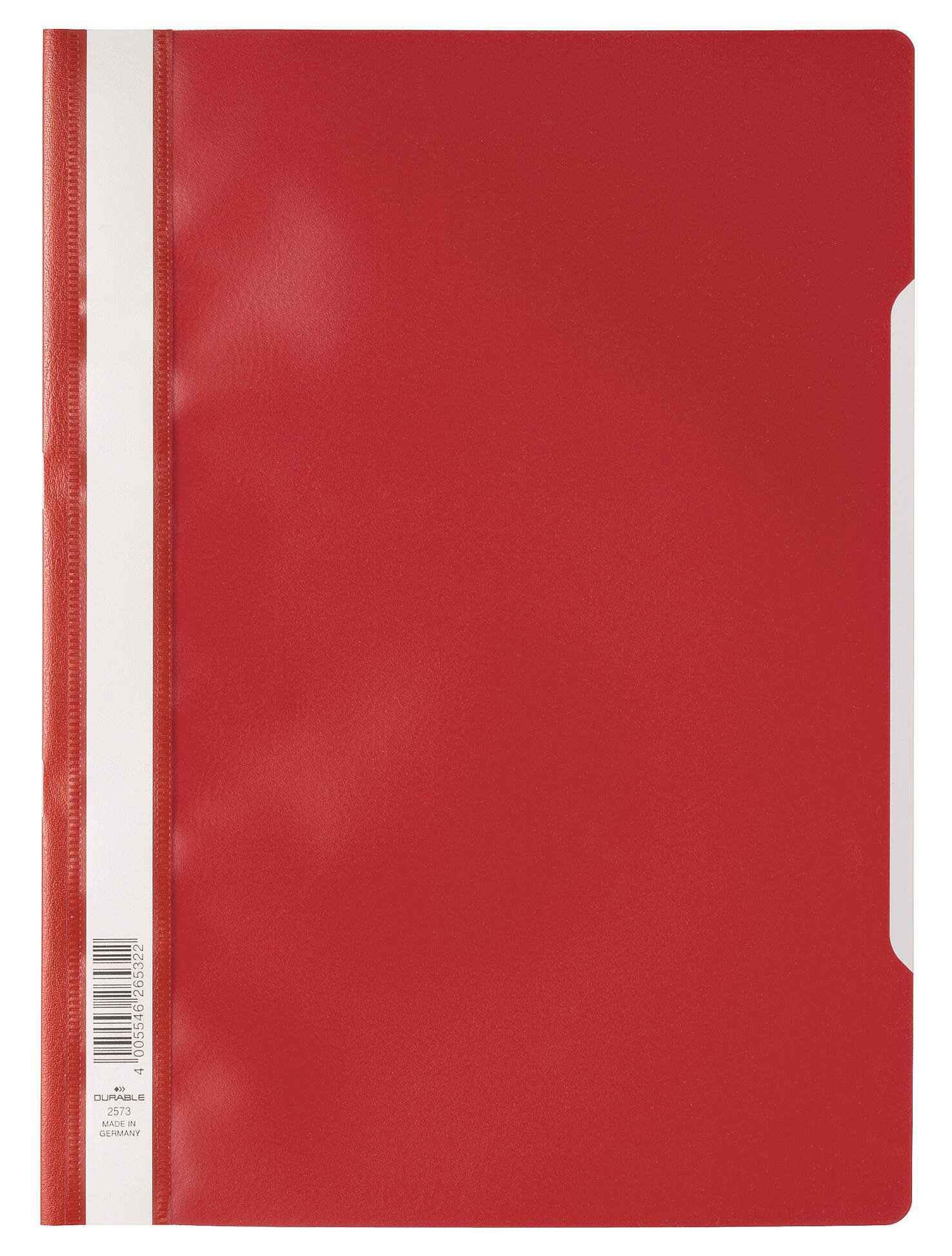DURABLE CLEAR VIEW A4 FOLDER RED (50)
