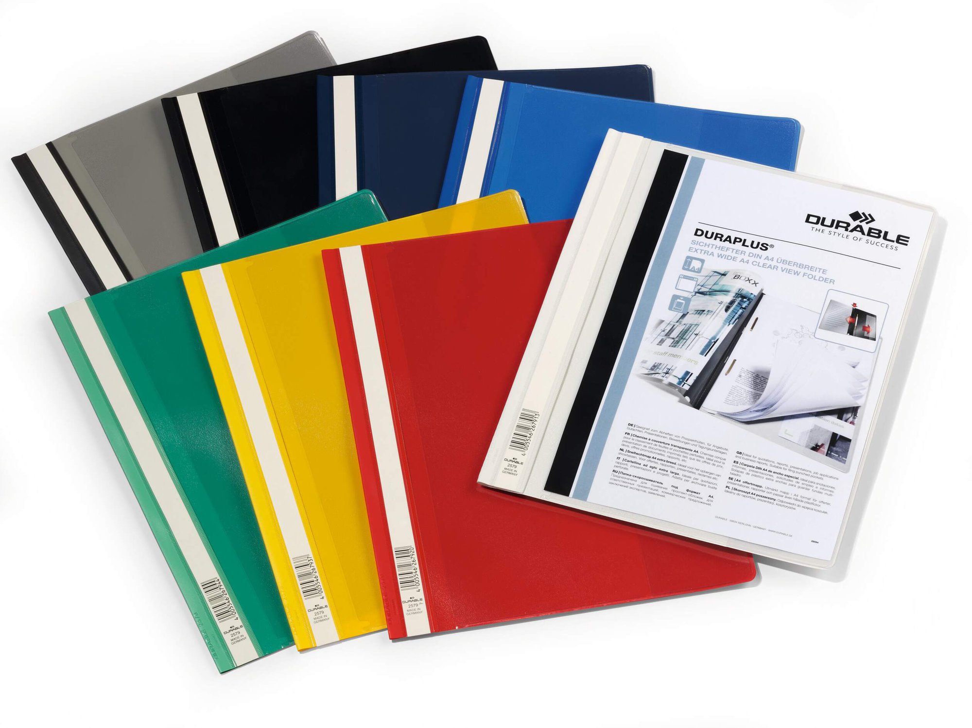 DURABLE DURAPLUS A4+ FOLDER ASSORTED (25