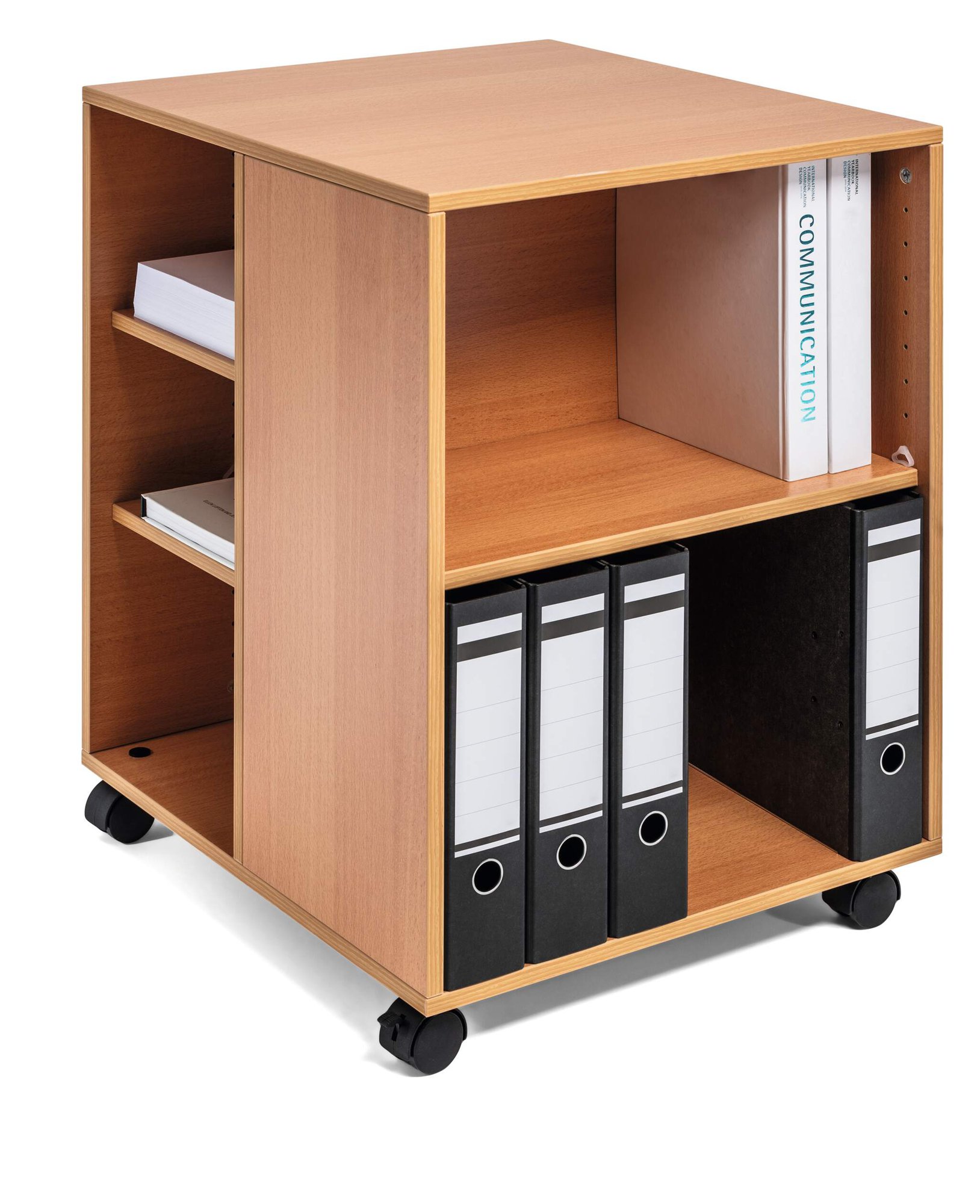 DURABLE OPEN MULTI TROLLEY BEECH