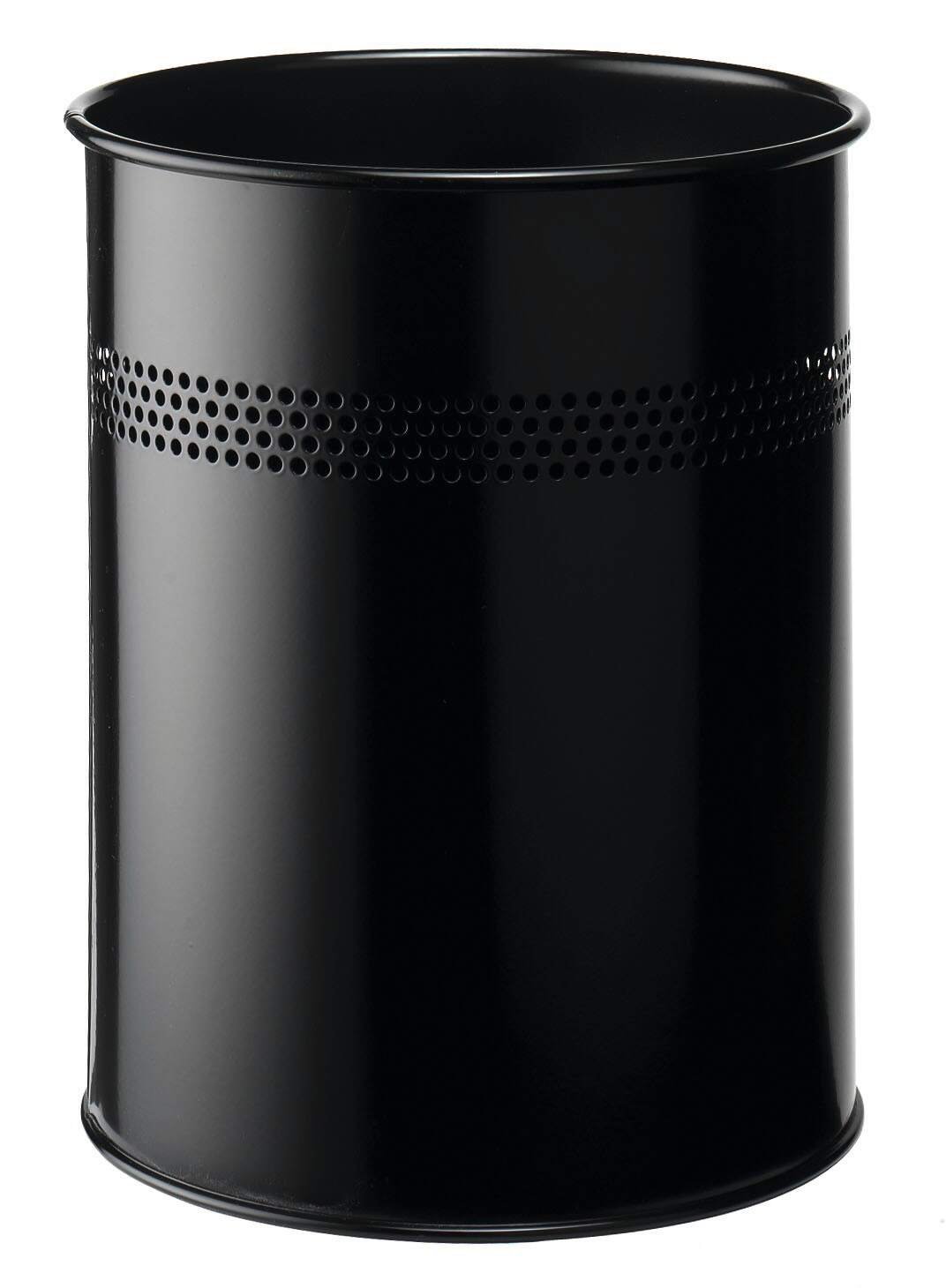 DURABLE PERFORATED WASTE BIN 15L BLACK