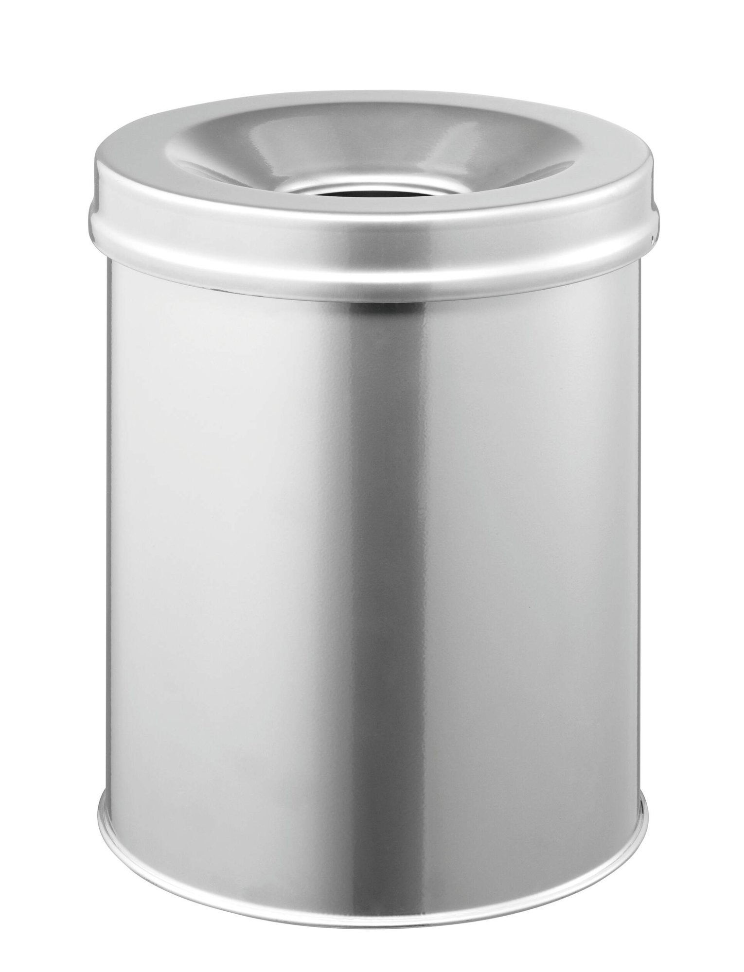 DURABLE SAFE WASTE BIN 15L SILVER