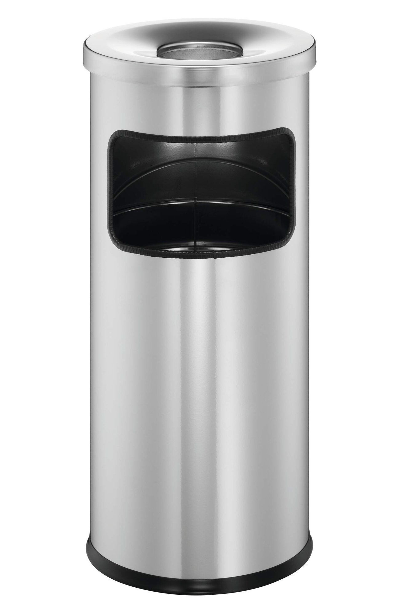 DURABLE ROUND ASHTRAY BIN 17L SILVER