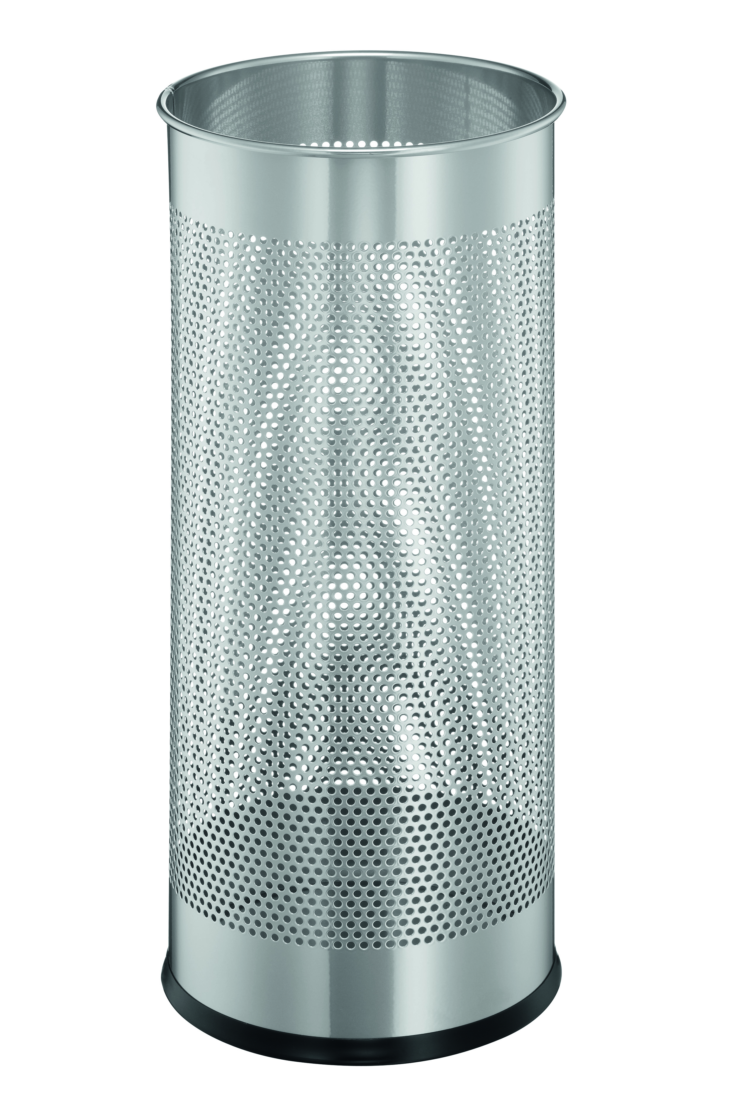 Durable Umbrella Stand Metal Perforated 285 Litre Silver 335023